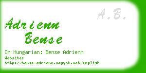 adrienn bense business card